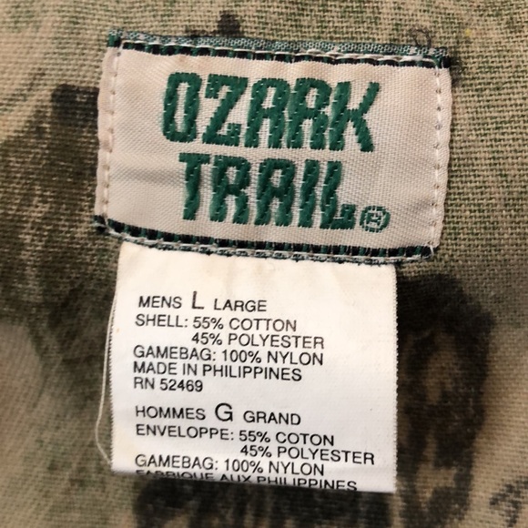 Ozark Trail hunting Vest Men Large L Realtree camouflage camo polyester gorpcore - Picture 2 of 11